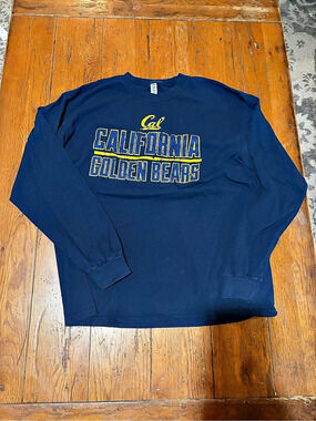 Ouray California Golden Bears Men's Graphic Sweatshirt Size Large Blue & Yellow